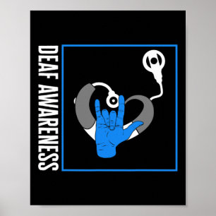 Gehoorverlies Bewustzijn Dove Cochleair Implantaat Poster