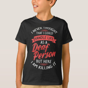 Gehoorverlies Doof bewustzijn en gebarentaal T-shirt