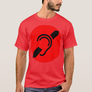 Gehoorverlies symbool t-shirt