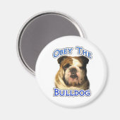 Gehoorzaam de Bulldog - Magneet (Voorkant / Achterkant)