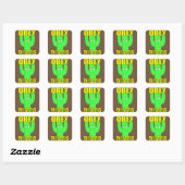 Gehoorzaam de Cactus Square Sticker (Vel)