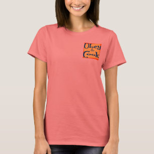 Gehoorzaam het Cook Funny Kitchen Gezegde T-shirt