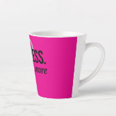 Gehoorzaam minder. Vraag Meer – Rebellious Quote D Latte Mok (Rechts)