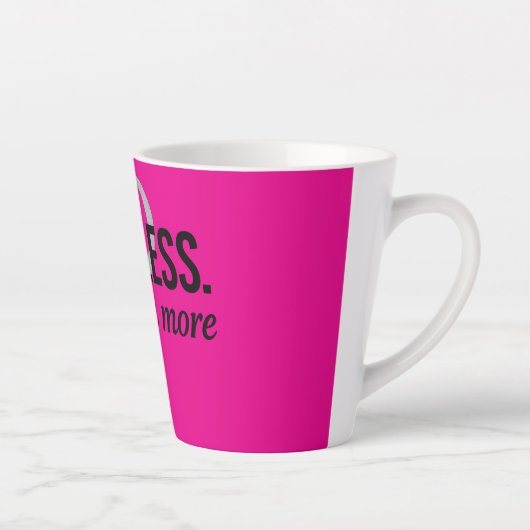 Gehoorzaam minder. Vraag Meer – Rebellious Quote D Latte Mok (Rechts)