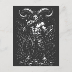 Gehorende Winter Satyr — door BurnsInHell Briefkaart