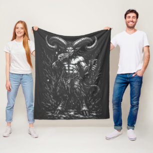 Gehorende Winter Satyr — door BurnsInHell Fleece Deken