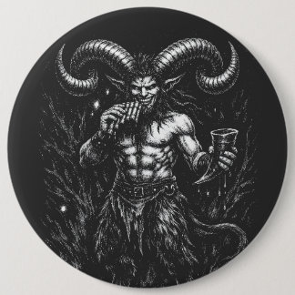 Gehorende Winter Satyr — door BurnsInHell Ronde Button 6,0 Cm