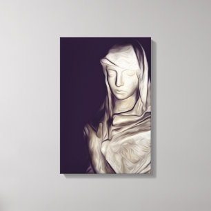 gehuld in verdriet canvas afdruk