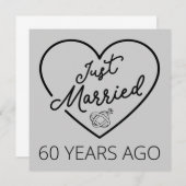 Gehuwd 60 jaar geleden III Kaart (Voorkant / Achterkant)