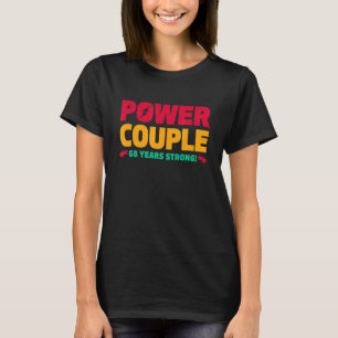 Gehuwd 68 jaar voeding Couple 68th Jubileum Hus T-shirt