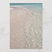 Gehuwd door het Zee Short Beach Ceremony Programme Programma (Achterkant)