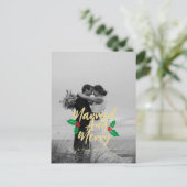 Gehuwd en bedreven Kerstmis Briefkaart (Staand voorkant)