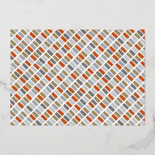 Gehuwd en liefdeshuwelijk Mr & Mrs First Kerstmis Folie Uitnodiging (Achterkant)