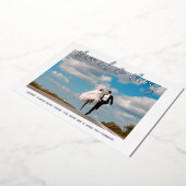 Gehuwd en liefdeshuwelijk Mr & Mrs First Kerstmis Folie Uitnodiging (Gedraaid)