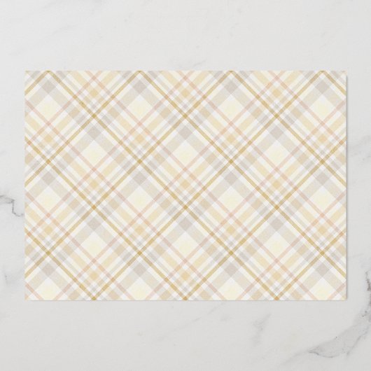 Gehuwd en liefdeshuwelijk Mr & Mrs First Kerstmis Folie Uitnodiging (Achterkant)