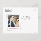 Gehuwd en Merry | Kerstmis Feestdagenkaart (Achterkant)