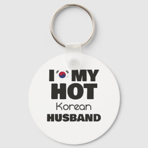 Gehuwd Hot Korea Man Ik hou van mijn hot-Koreaans Sleutelhanger