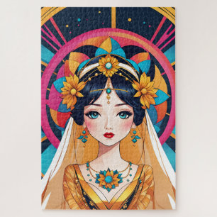 Gehuwd in de kunst van Pop Art Legpuzzel