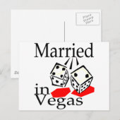 Gehuwd in Vegas Briefkaart (Voorkant / Achterkant)