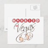 Gehuwd in Vegas Briefkaart (Voorkant / Achterkant)