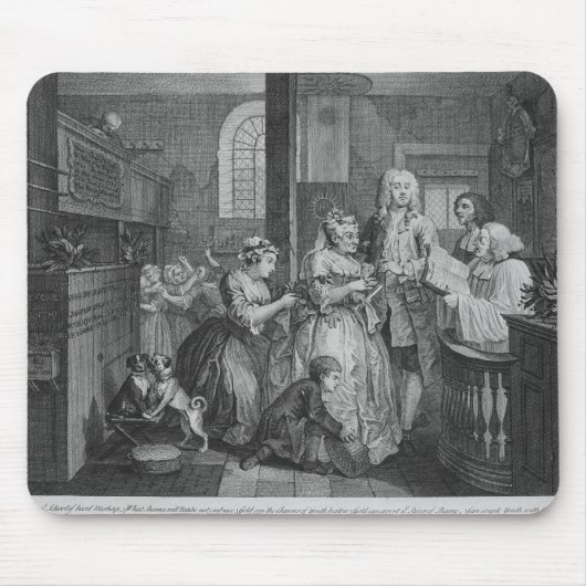 Gehuwd met een oude meid muismat (Voorkant)