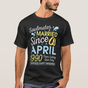 Gehuwd sinds april 1990, die nooit eindigend op 32 t-shirt