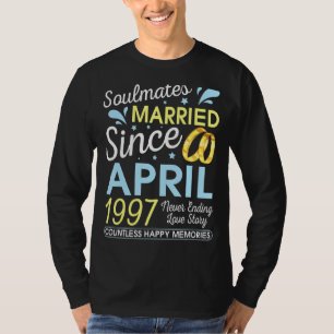 Gehuwd sinds april 1997, einde 25 jaar t-shirt