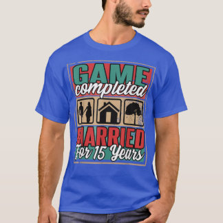 Gehuwd voor 15 jaar 15e bruiloft t-shirt