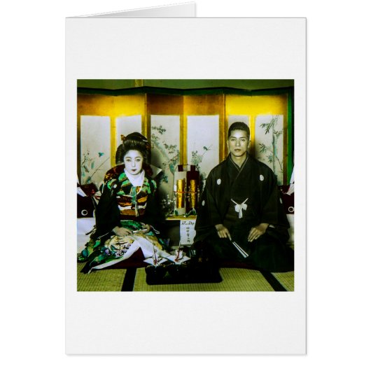 Gehuwd worden in het oude Japan Het gelukkige paar (Voorkant)