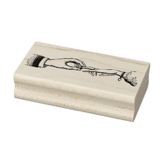  gehuwde handschoenen Rubber Art Stamp Rubberstempel