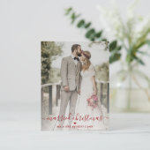Gehuwde kerstPassen getrouwd Feestdagenkaart (Staand voorkant)