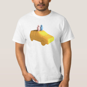 Gehuwde Peg-mensen in een auto T-shirt