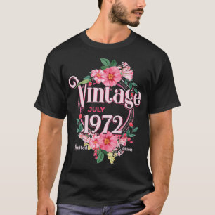 gehuwde vrouwen geboren in juli 1972 bloemen Bda T-shirt
