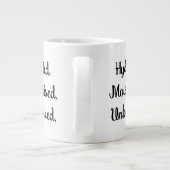 Gehydrateerde, gehydrateerde, ongehinderde grappig extra grote beker (Achterkant)