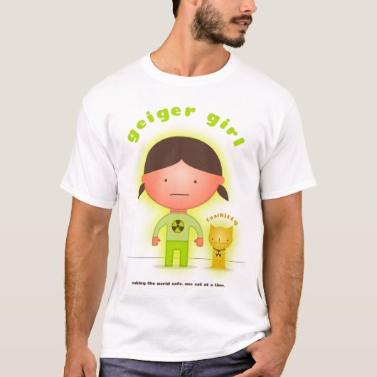Geiger Girl en Toxikitty superheld T-shirt (Voorkant)