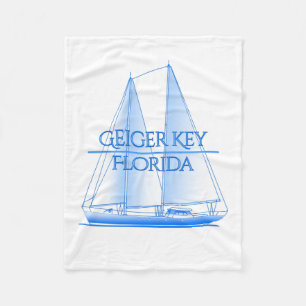 Geiger Key Kustkust Nautical Sailor Fleece Deken