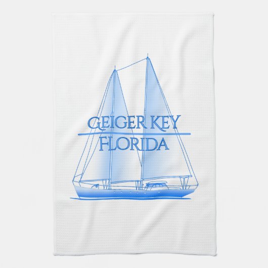 Geiger Key Kustkust Nautical Sailor Theedoek (Verticaal)