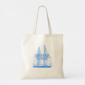 Geiger Key Kustkust Nautical Sailor Tote Bag (Achterkant)