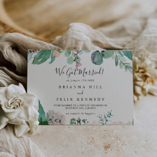 Geïllustreerd kleurrijk tropisch bloemelement aankondiging