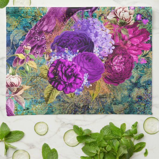 geïllustreerd patroonpatroon theedoek (Gevouwen)