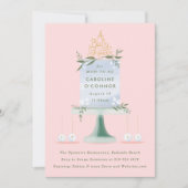 Geïllustreerde Baby showers taart Kaart (Voorkant)