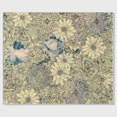 geïllustreerde bloemen cadeaupapier (Vlak)