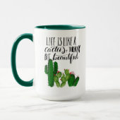 Geïllustreerde Cactus Mok (Links)