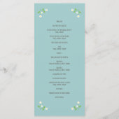 Geïllustreerde Cartoon Paar Portret bruiloft Programma (Achterkant)