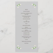 Geïllustreerde Cartoon Paar Portret bruiloft Programma (Achterkant)