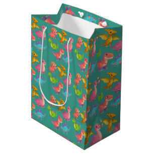 Geïllustreerde dinosauriërs medium cadeauzakje