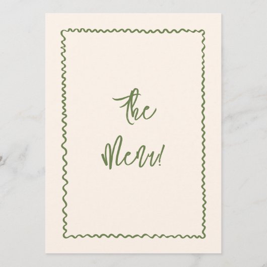 Geïllustreerde handgeschreven getekende vreemde br menu (Achterkant)