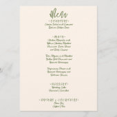 Geïllustreerde handgeschreven getekende vreemde br menu (Voorkant)