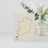 Geïllustreerde kaart van Ierland (Staand voorkant)