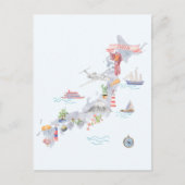 Geïllustreerde kaart van Japan (Voorkant)